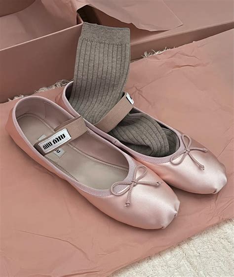 miu miu shoes new collection|miu miu ballet flats.